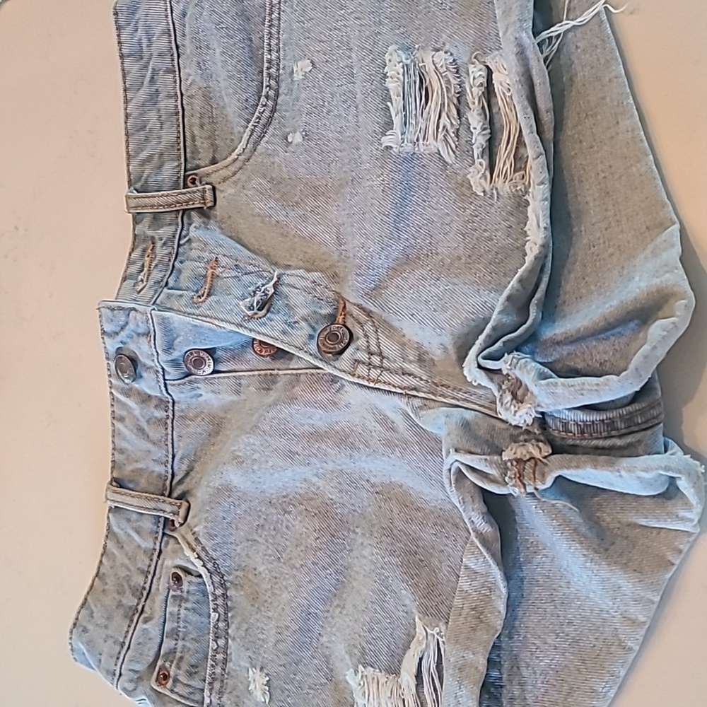 Forever 21 Distressed Daisy Dukes